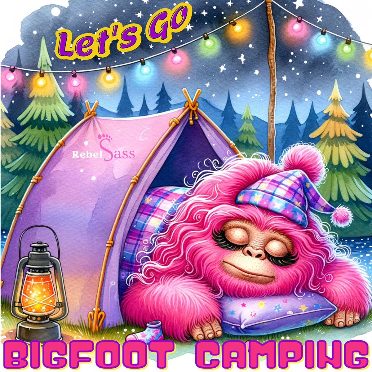 Let's Go Bigfoot Camping - Design