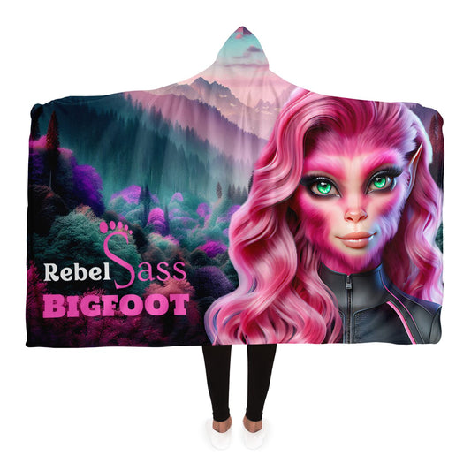 Hooded Blanket  Rebel Sass Bigfoot- AOP (All-Over-Print)