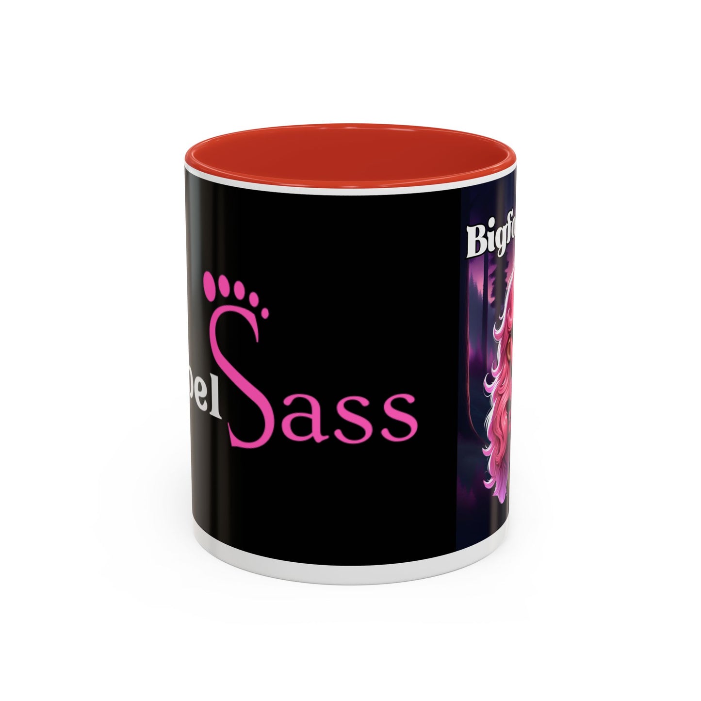 Bigfoot Babe - Design - Accent Coffee Mug, 11oz - Rebel Sass Bigfoot Shop