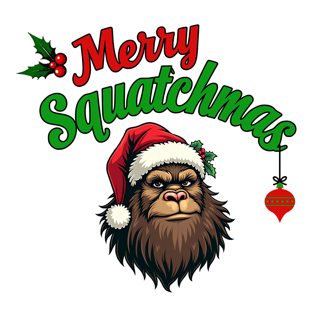 Merry Squatchmas - Funny Bigfoot Christmas Sweatshirt - Unisex Heavy Blend™ Crewneck Sweatshirt