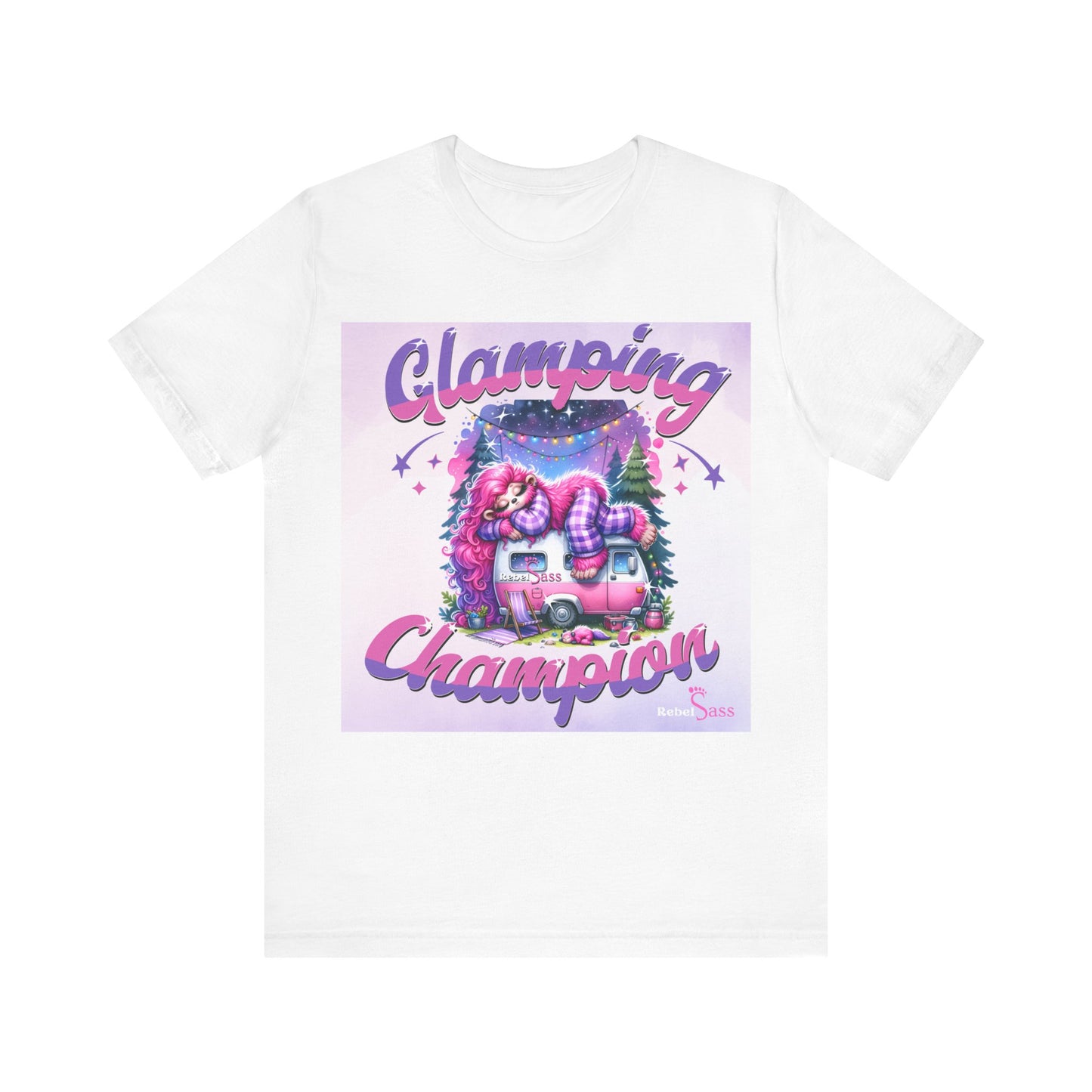 Glamping Champion Unisex Jersey Short Sleeve Tee