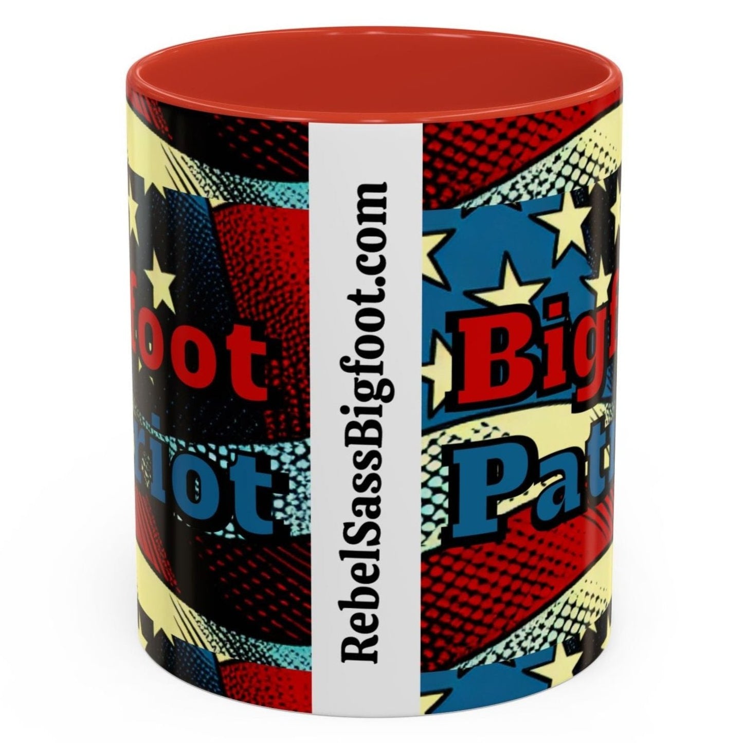 Bigfoot Patriot - Design - Accent Coffee Mug, 11oz