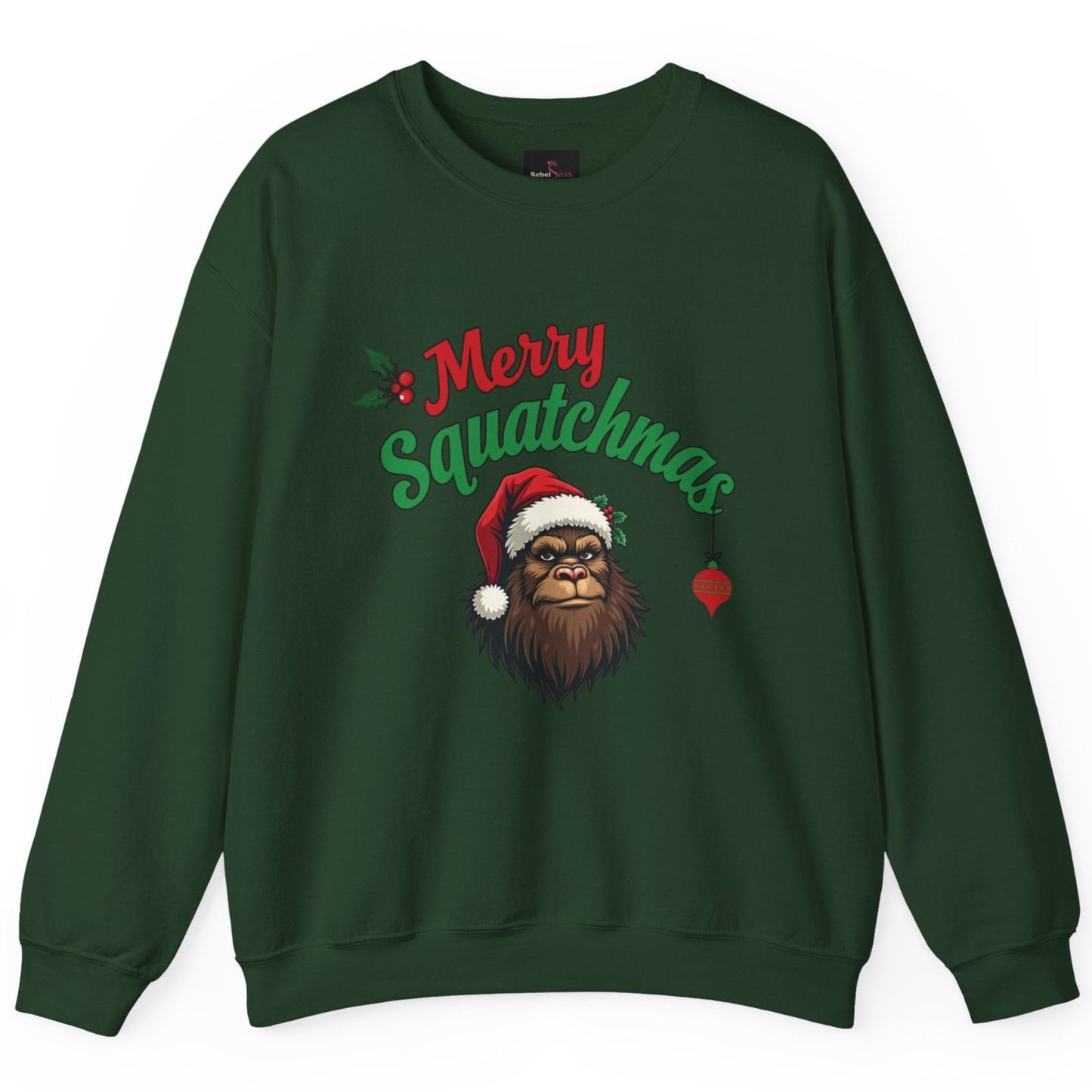 Merry Squatchmas - Funny Bigfoot Christmas Sweatshirt - Unisex Heavy Blend™ Crewneck Sweatshirt