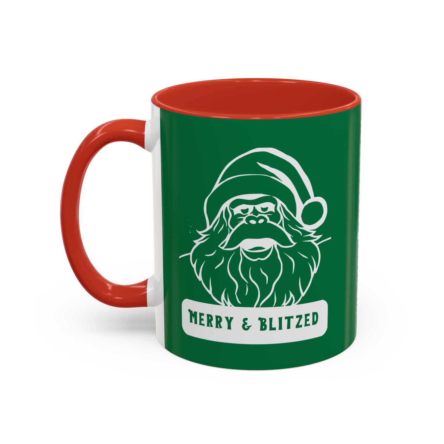 Merry & Blitzed - Bigfoot Sasquatch Christmas Coffee Mug- 11oz