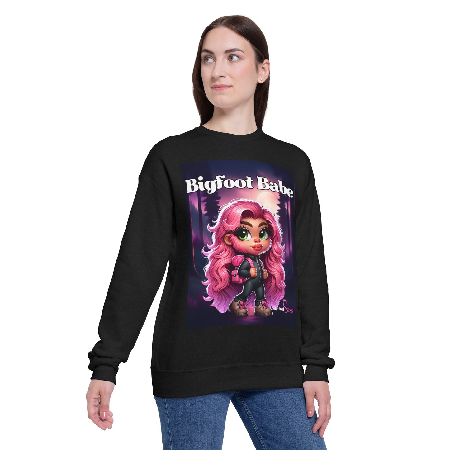 Bigfoot Babe Unisex Drop Shoulder Sweatshirt