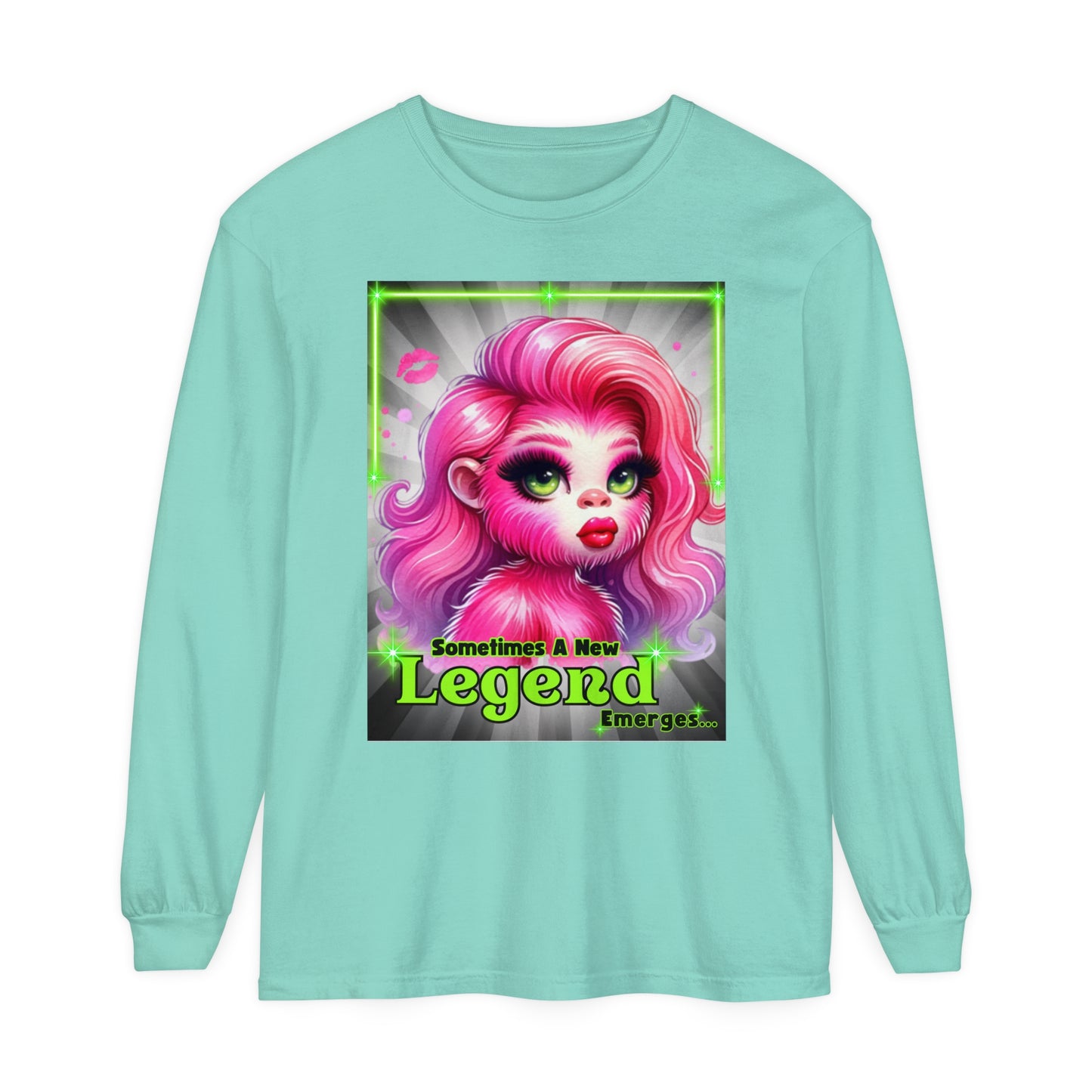 Sometimes A New Legend Emerges - Unisex Garment-dyed Long Sleeve T-Shirt