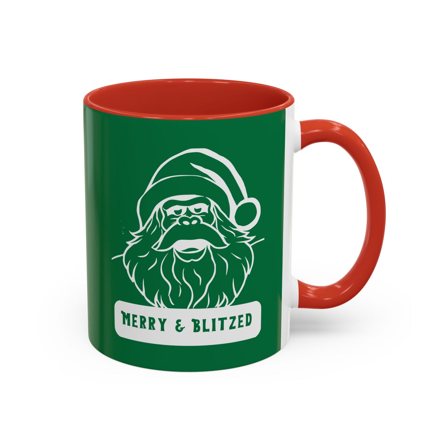 Merry & Blitzed - Bigfoot Sasquatch Christmas Coffee Mug- 11oz