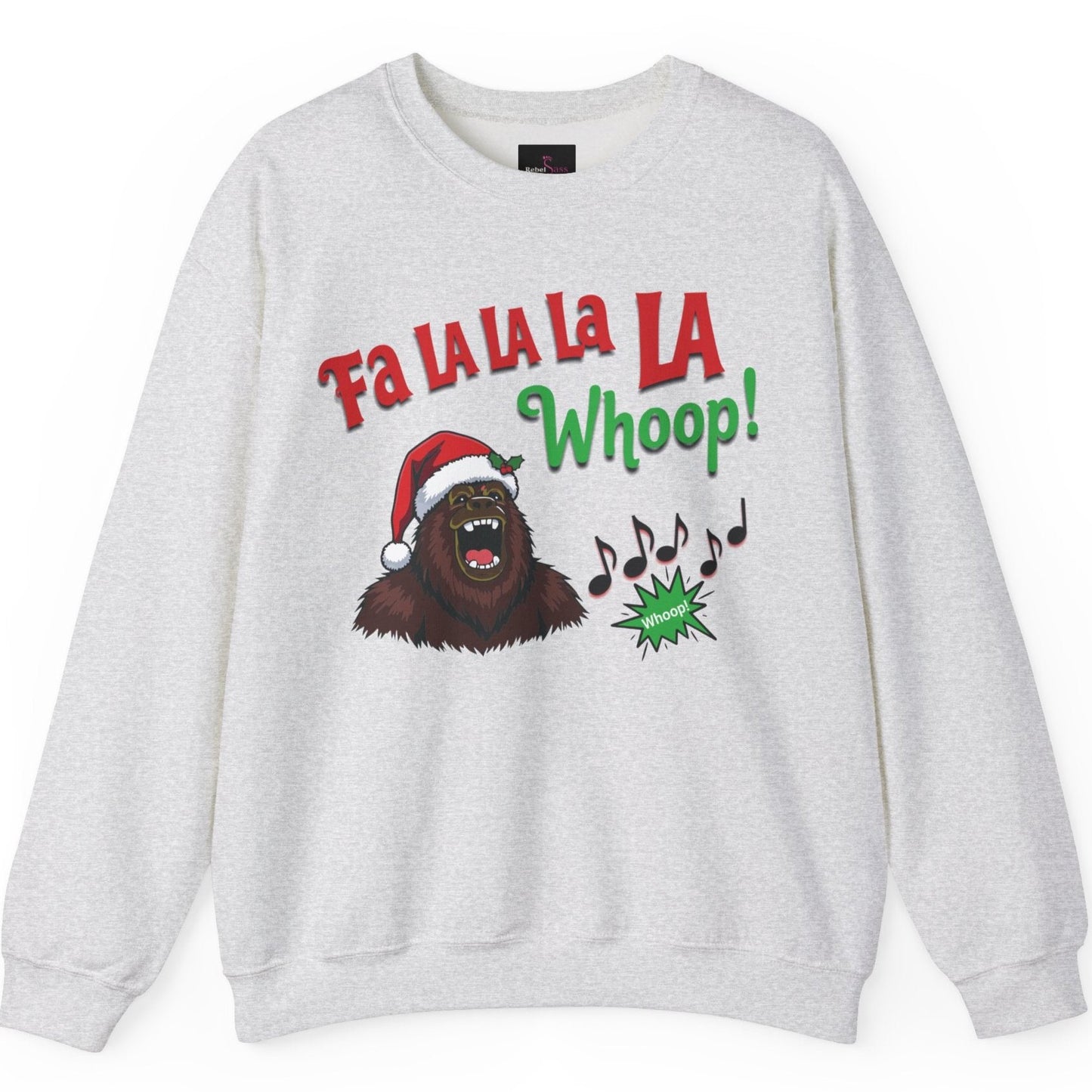 Fa La La La La Whoop - Funny Bigfoot Christmas Sweatshirt - Unisex Heavy Blend™ Crewneck Sweatshirt