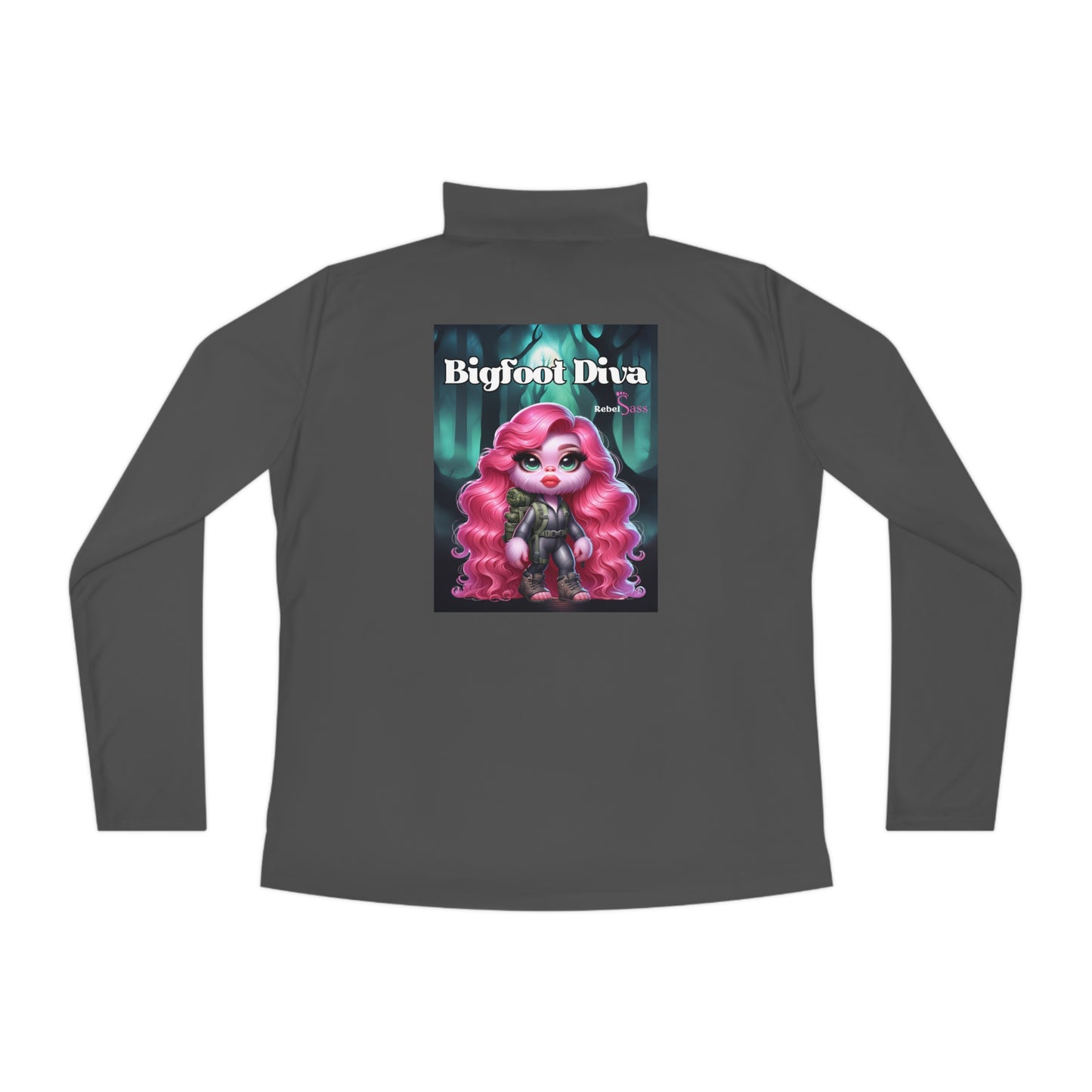 Bigfoot Diva Ladies Quarter-Zip Pullover