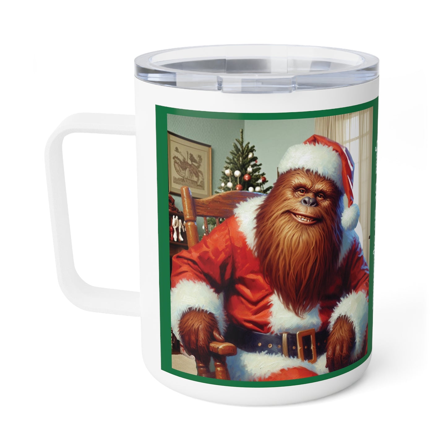 Good 'Ol St. Squatcholas'-  Bigfoot Sasquatch Christmas- Insulated Coffee Mug, 10oz