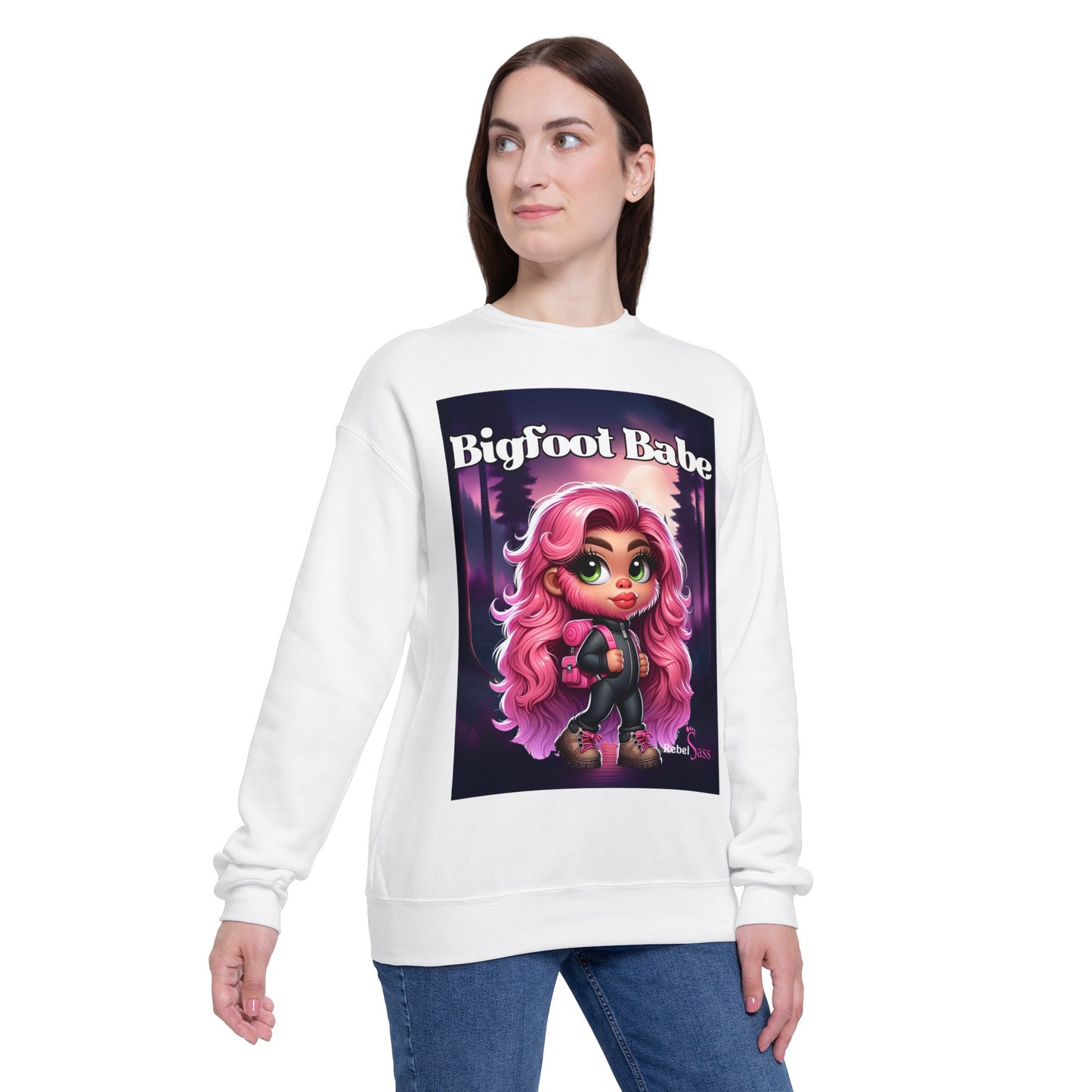 Bigfoot Babe Unisex Drop Shoulder Sweatshirt