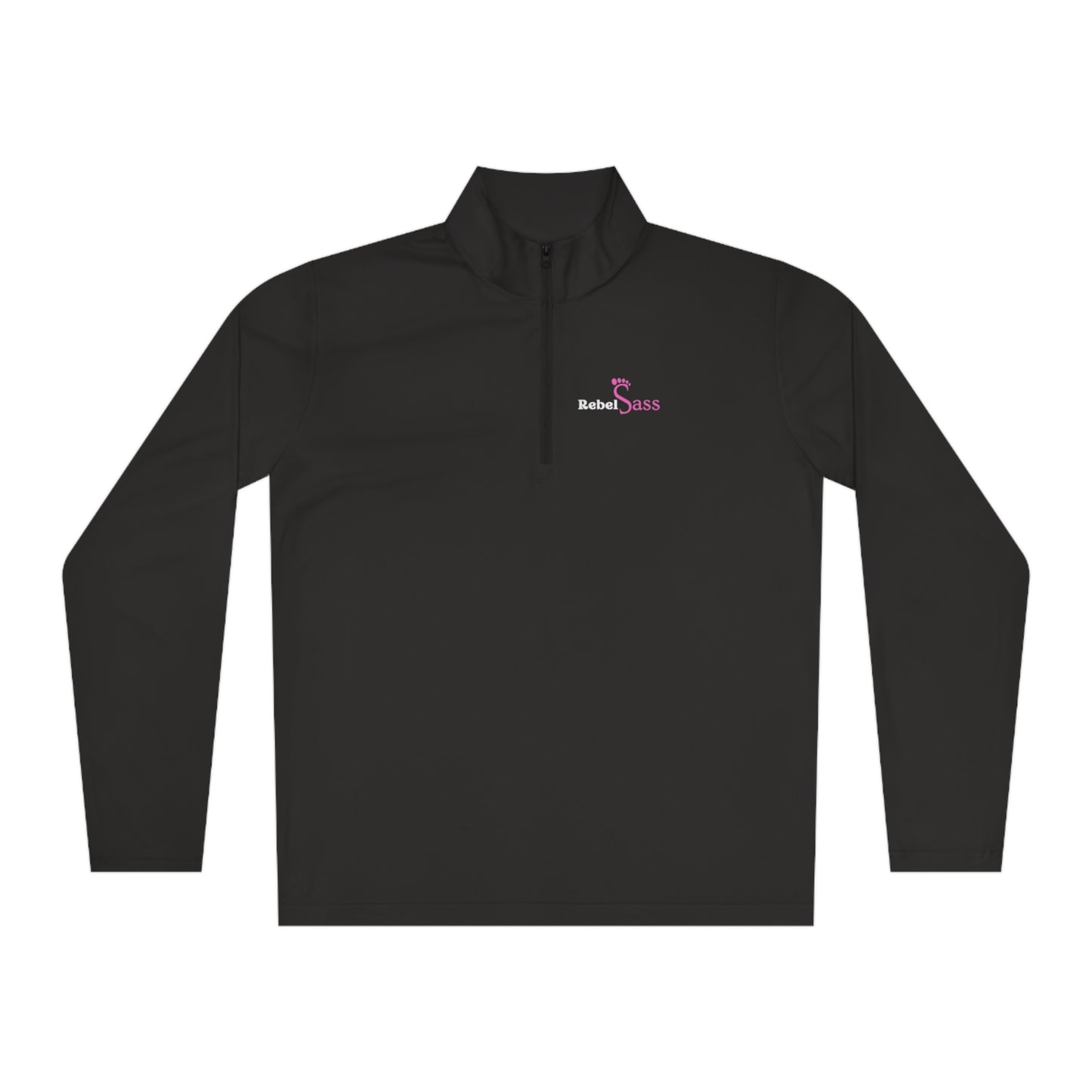 Rebel Sass Logo- 1/4 Zip Sweatshirt -  Official Insider Gear