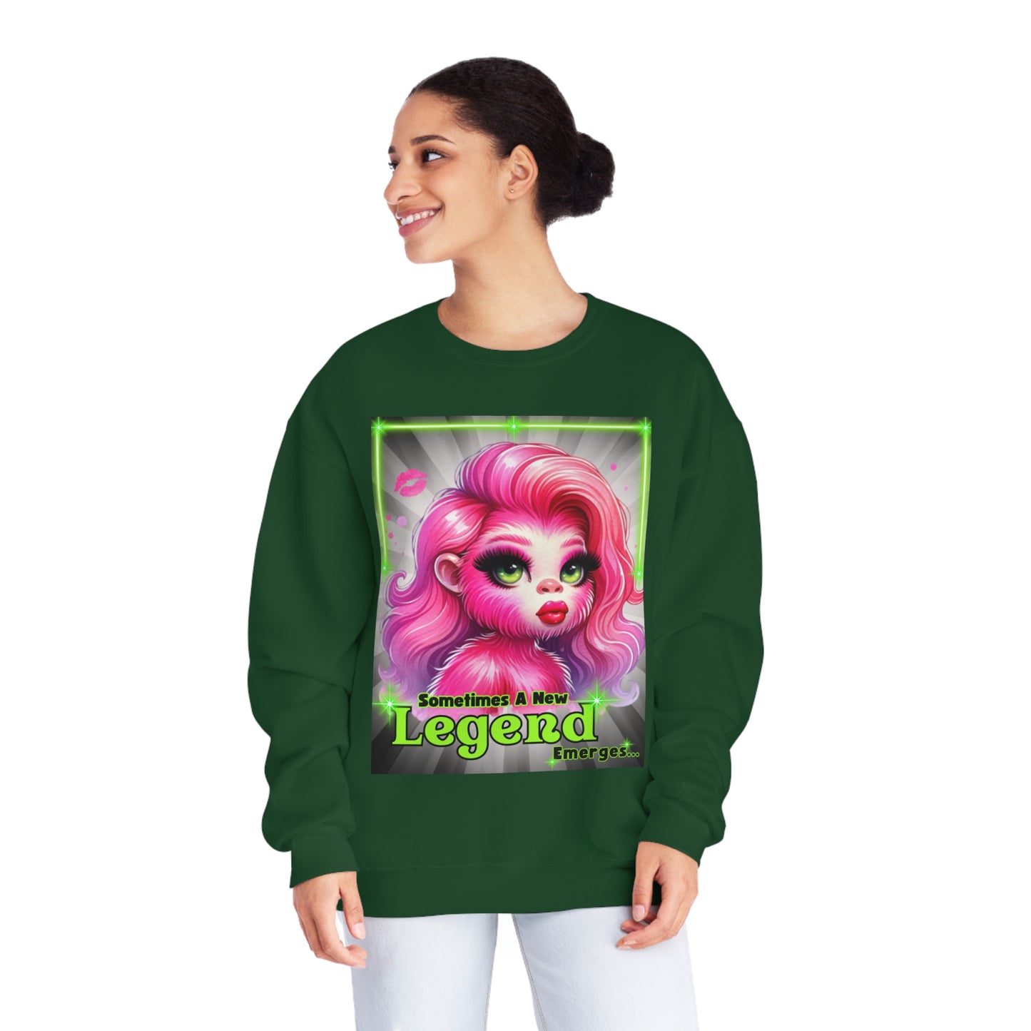 Sometimes A New Legend Emerges - Design - Unisex NuBlend® Crewneck Sweatshirt