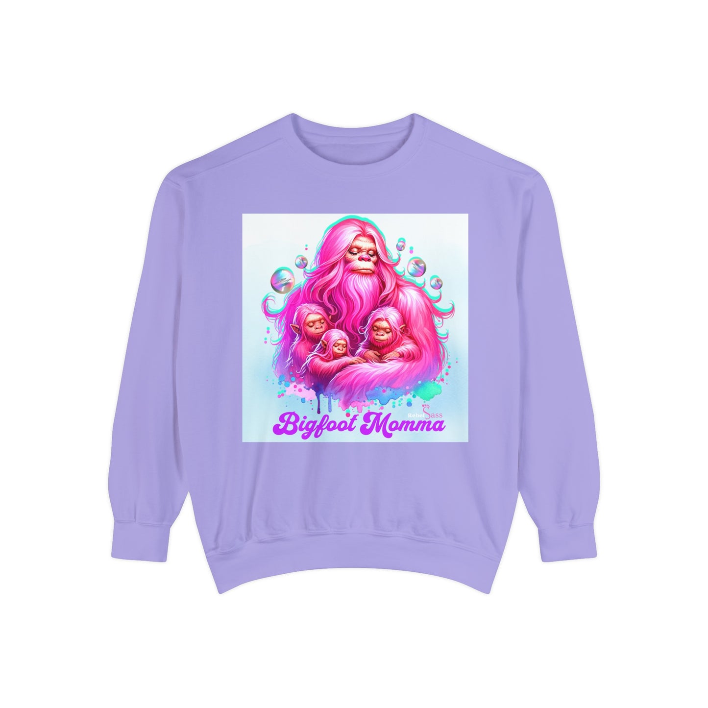 Bigfoot Momma Unisex Garment-Dyed Sweatshirt