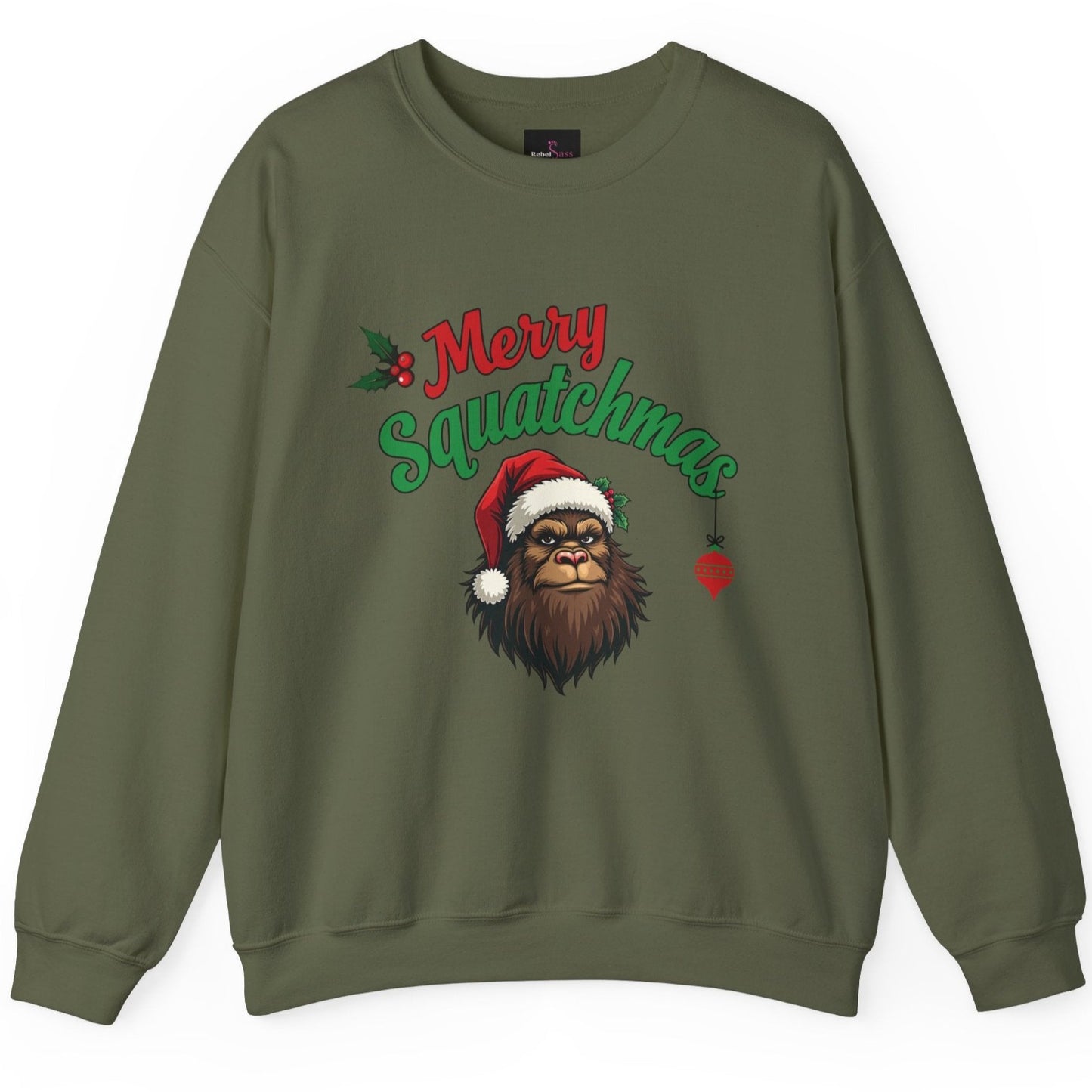 Merry Squatchmas - Funny Bigfoot Christmas Sweatshirt - Unisex Heavy Blend™ Crewneck Sweatshirt