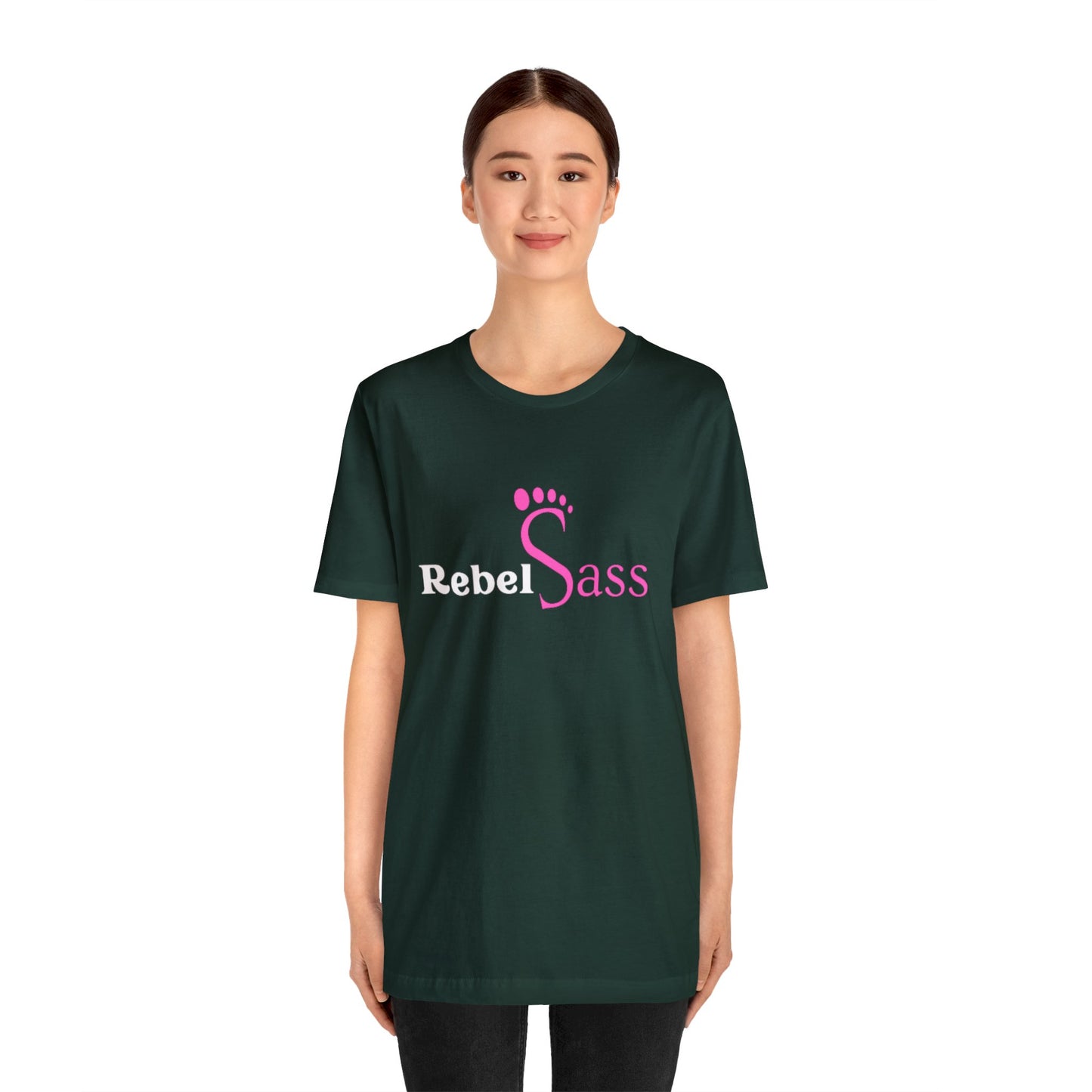 Rebel Sass Logo - Unisex Jersey Short Sleeve Tee