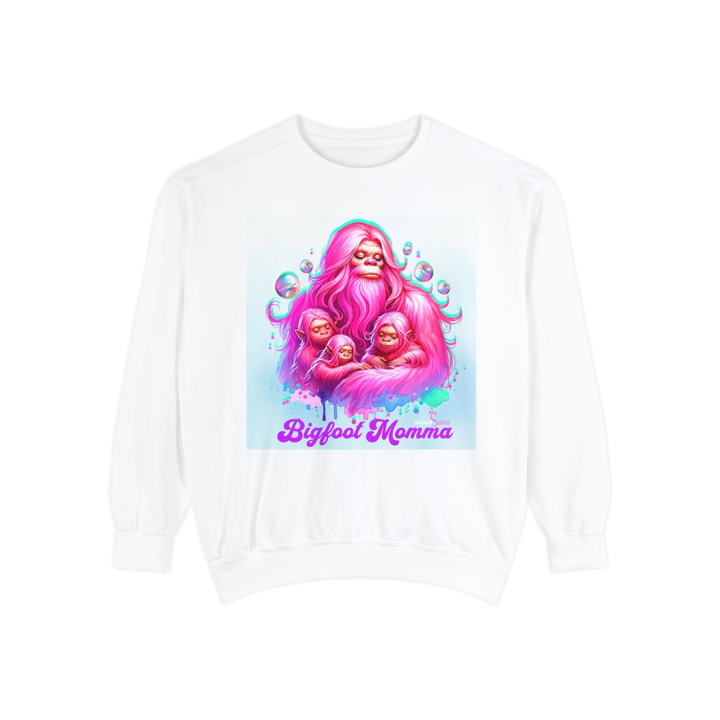 Bigfoot Momma Unisex Garment-Dyed Sweatshirt