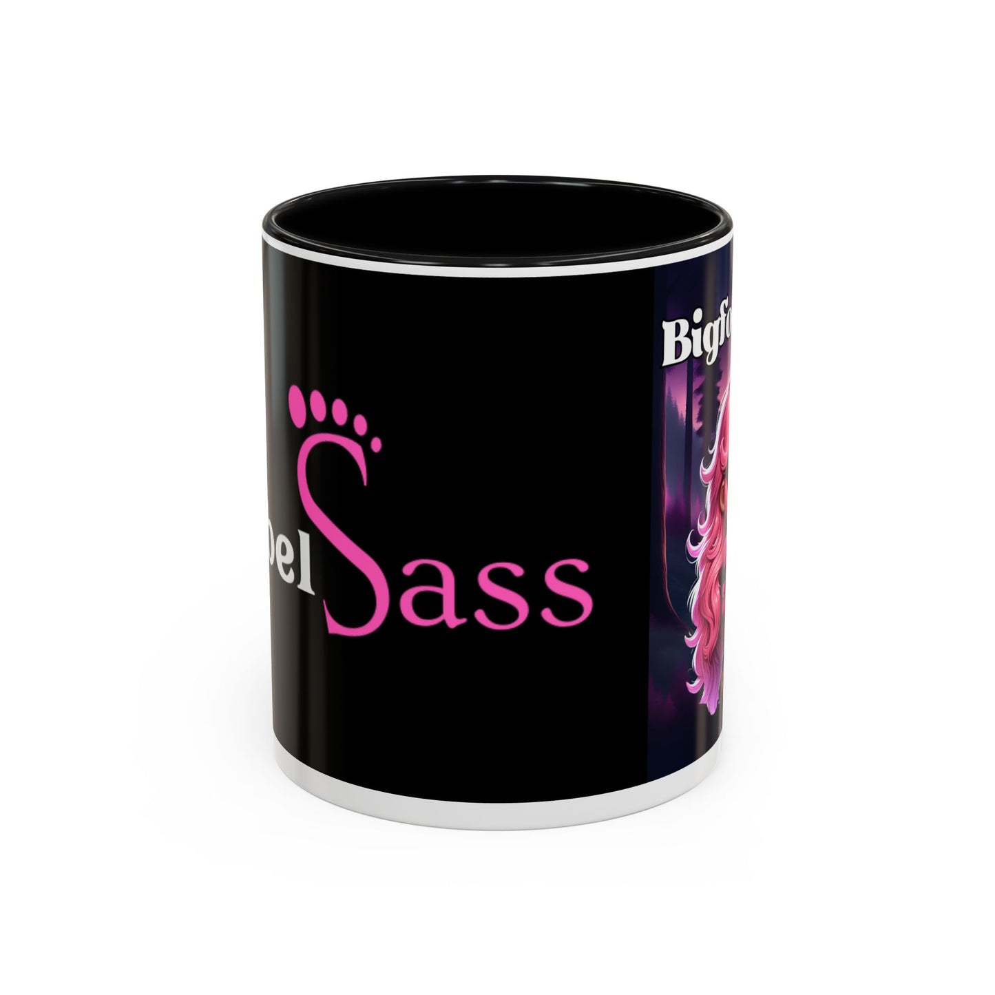 Bigfoot Babe - Design - Accent Coffee Mug, 11oz - Rebel Sass Bigfoot Shop