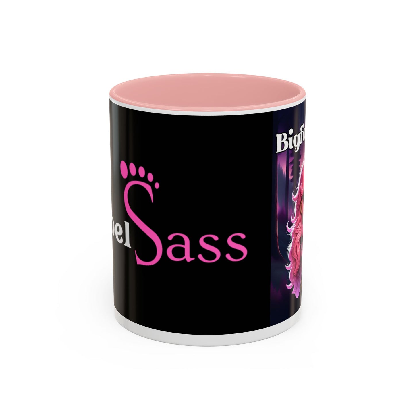 Bigfoot Babe - Design - Accent Coffee Mug, 11oz - Rebel Sass Bigfoot Shop