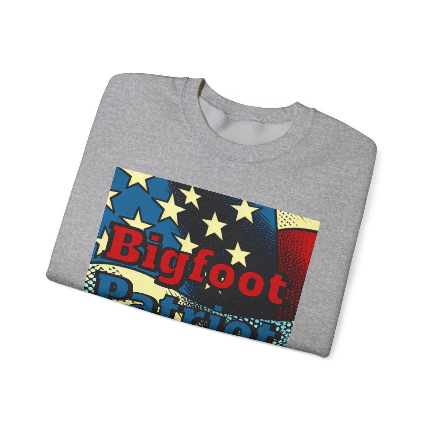 Bigfoot Patriot - Design - Unisex Garment-Dyed Sweatshirt - Rebel Sass Bigfoot Shop