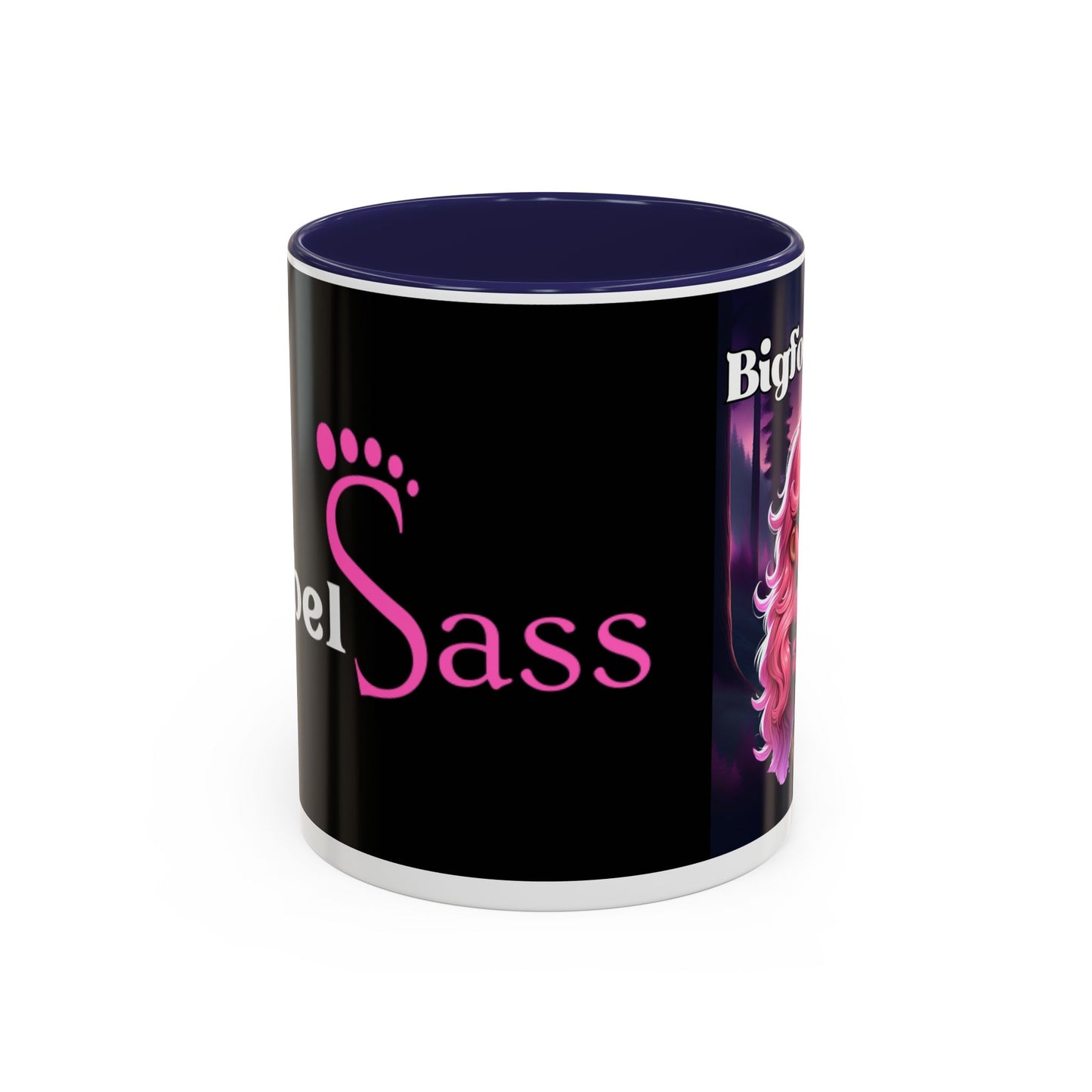 Bigfoot Babe - Design - Accent Coffee Mug, 11oz - Rebel Sass Bigfoot Shop