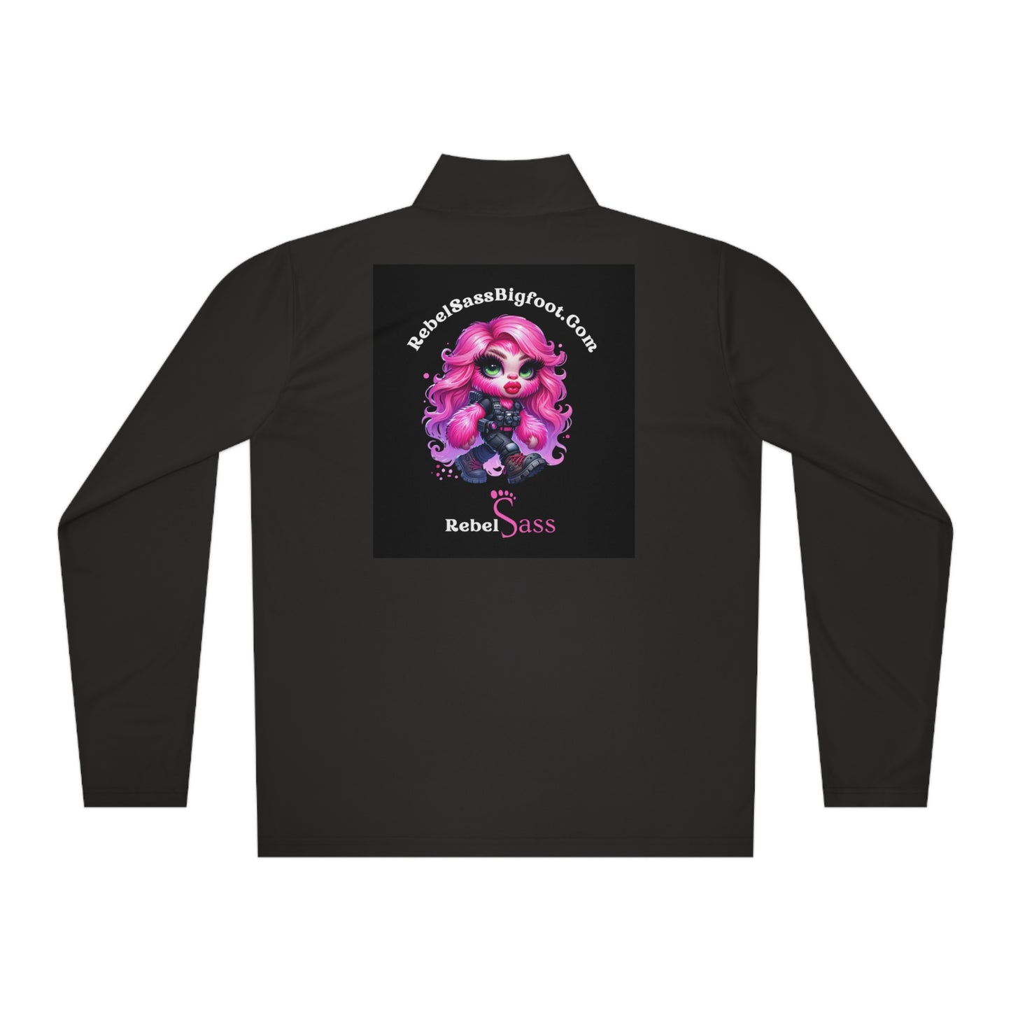 Rebel Sass Logo- 1/4 Zip Sweatshirt -  Official Insider Gear