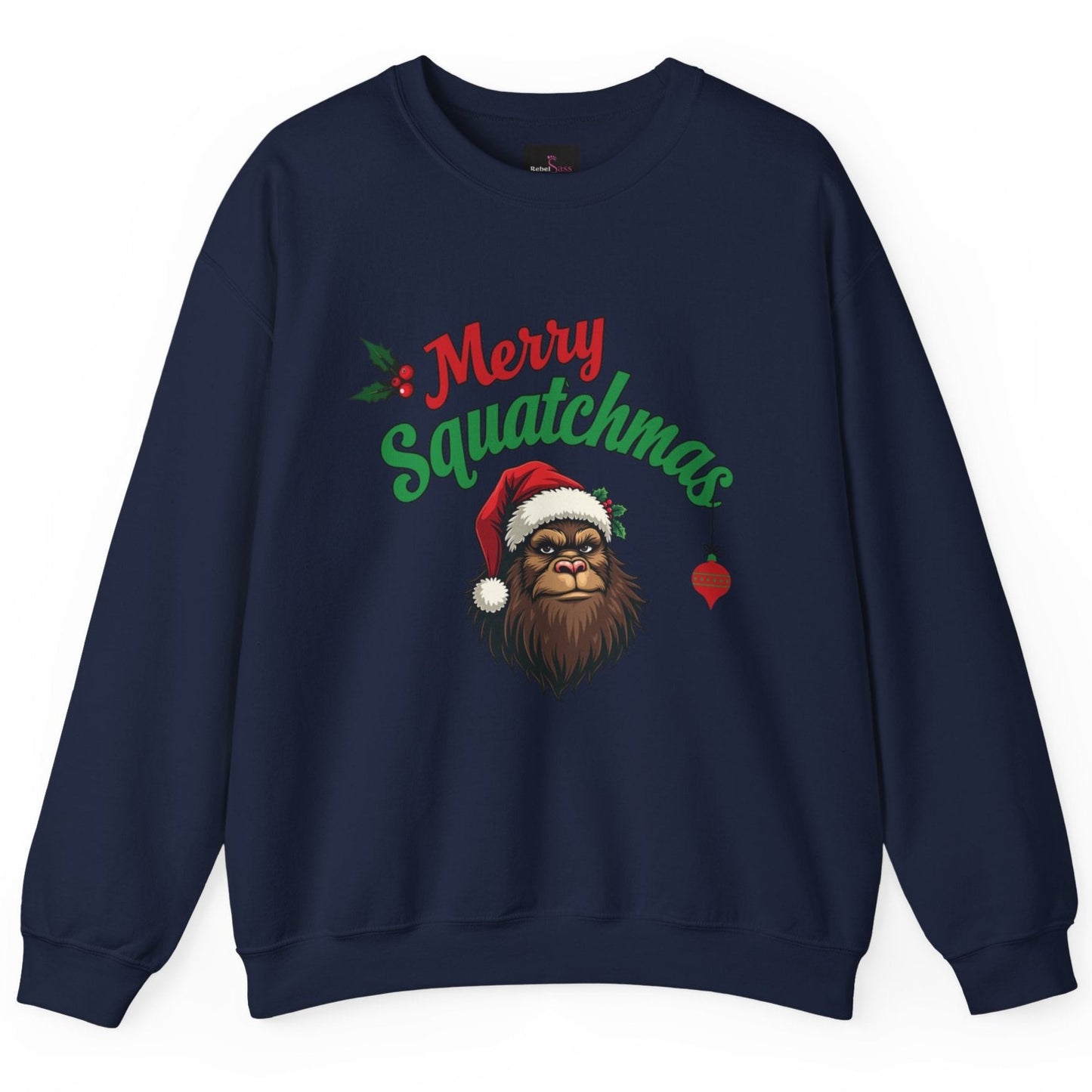 Merry Squatchmas - Funny Bigfoot Christmas Sweatshirt - Unisex Heavy Blend™ Crewneck Sweatshirt