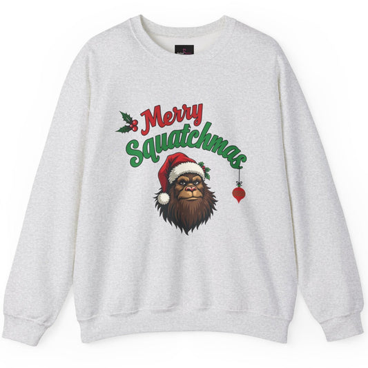 Merry Squatchmas - Funny Bigfoot Christmas Sweatshirt - Unisex Heavy Blend™ Crewneck Sweatshirt