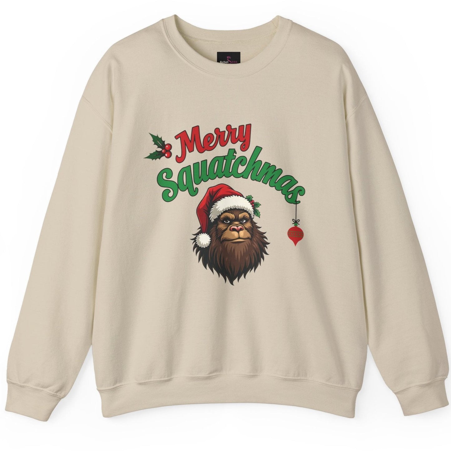 Merry Squatchmas - Funny Bigfoot Christmas Sweatshirt - Unisex Heavy Blend™ Crewneck Sweatshirt