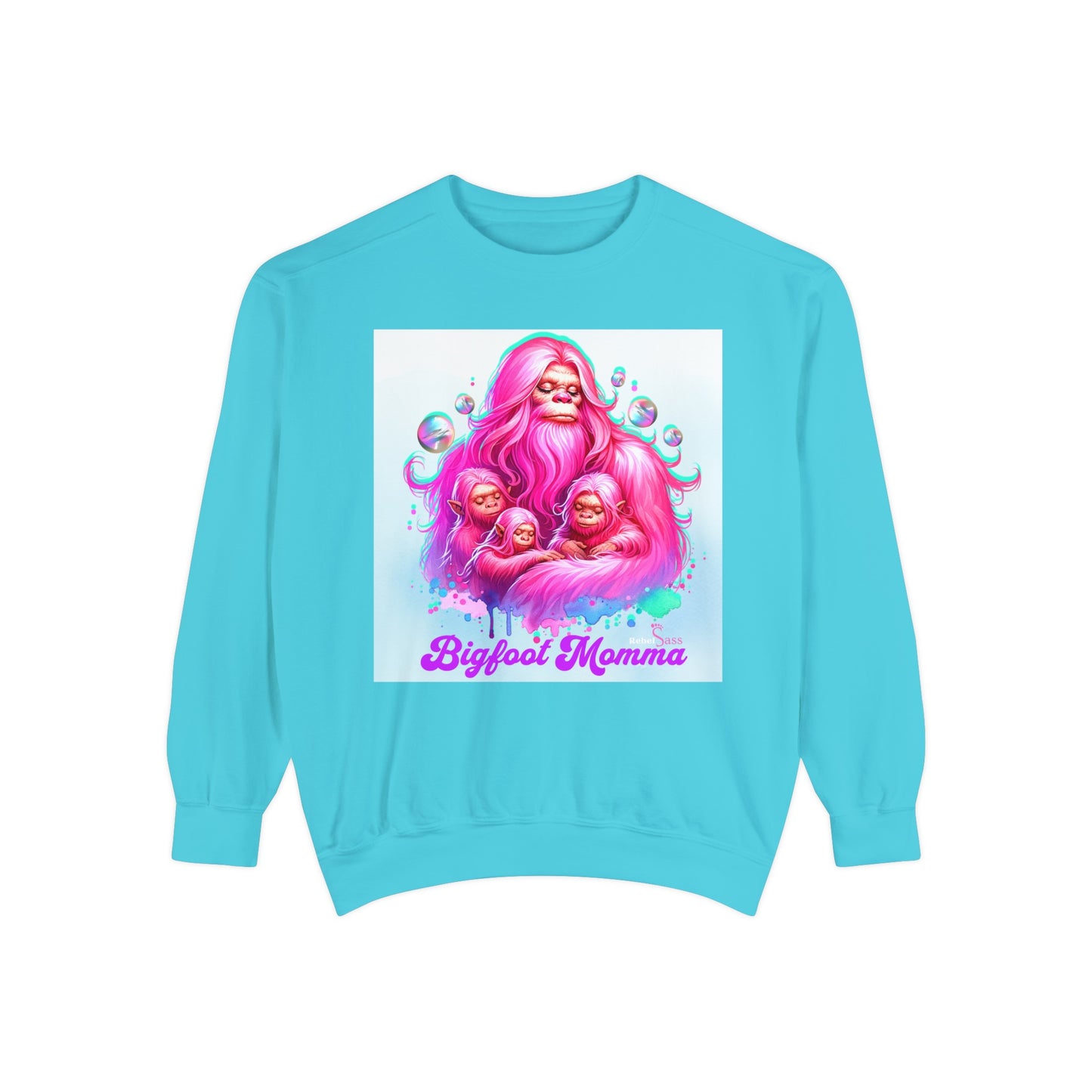 Bigfoot Momma Unisex Garment-Dyed Sweatshirt