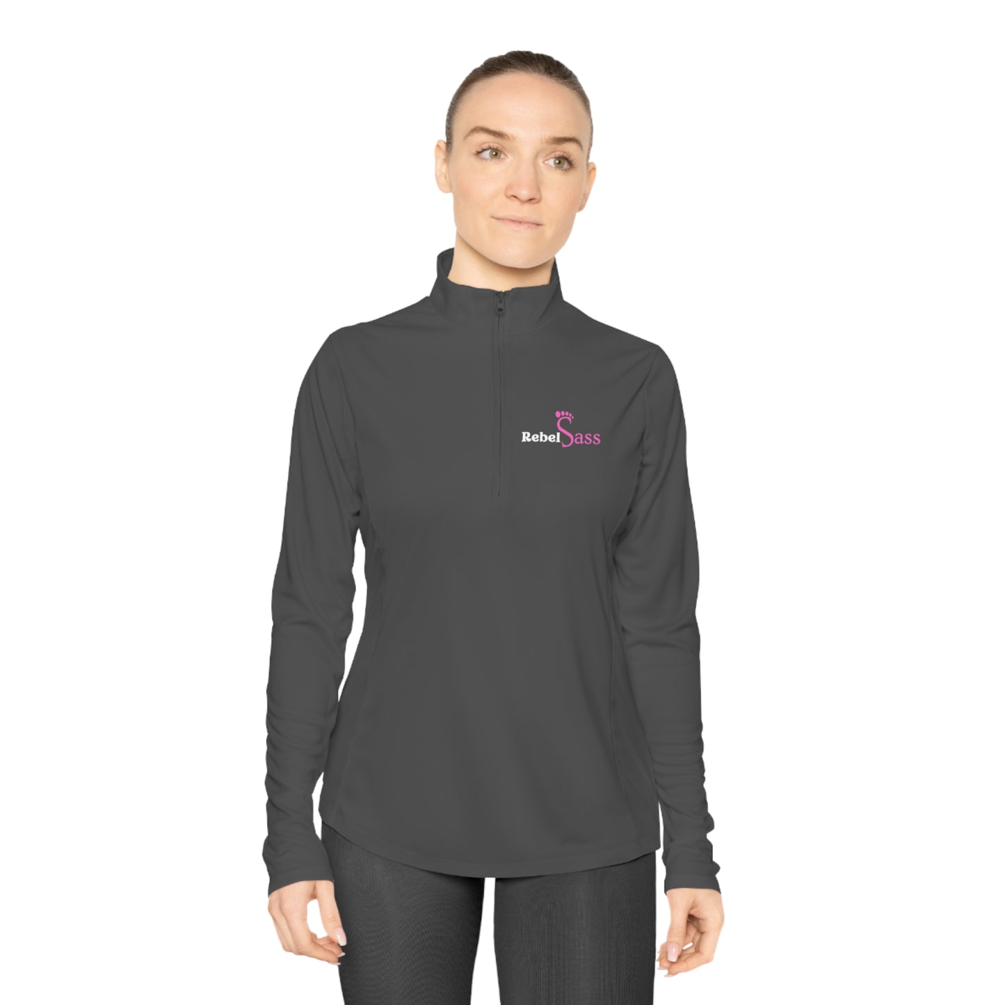 Elusive Chick Ladies Quarter-Zip Pullover