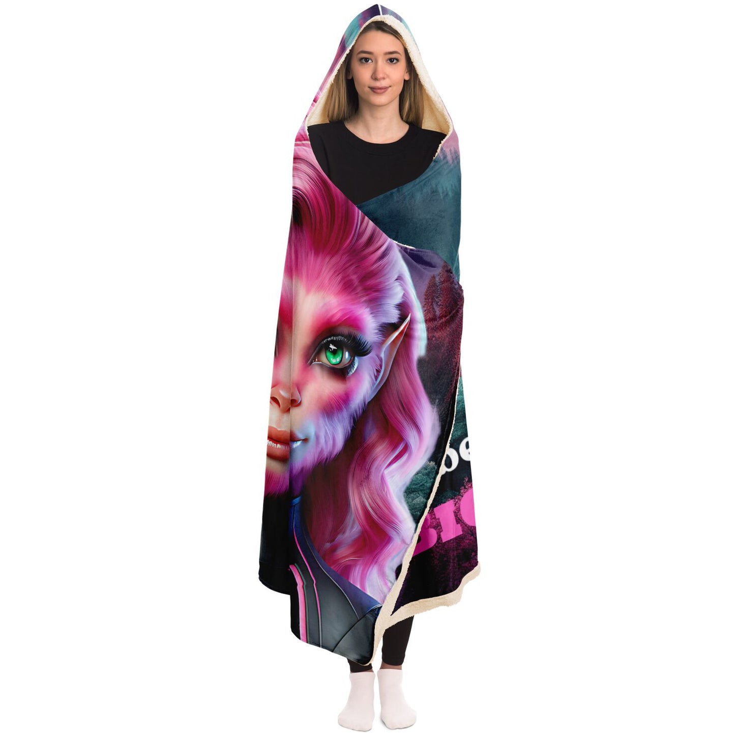 Hooded Blanket  Rebel Sass Bigfoot- AOP (All-Over-Print)