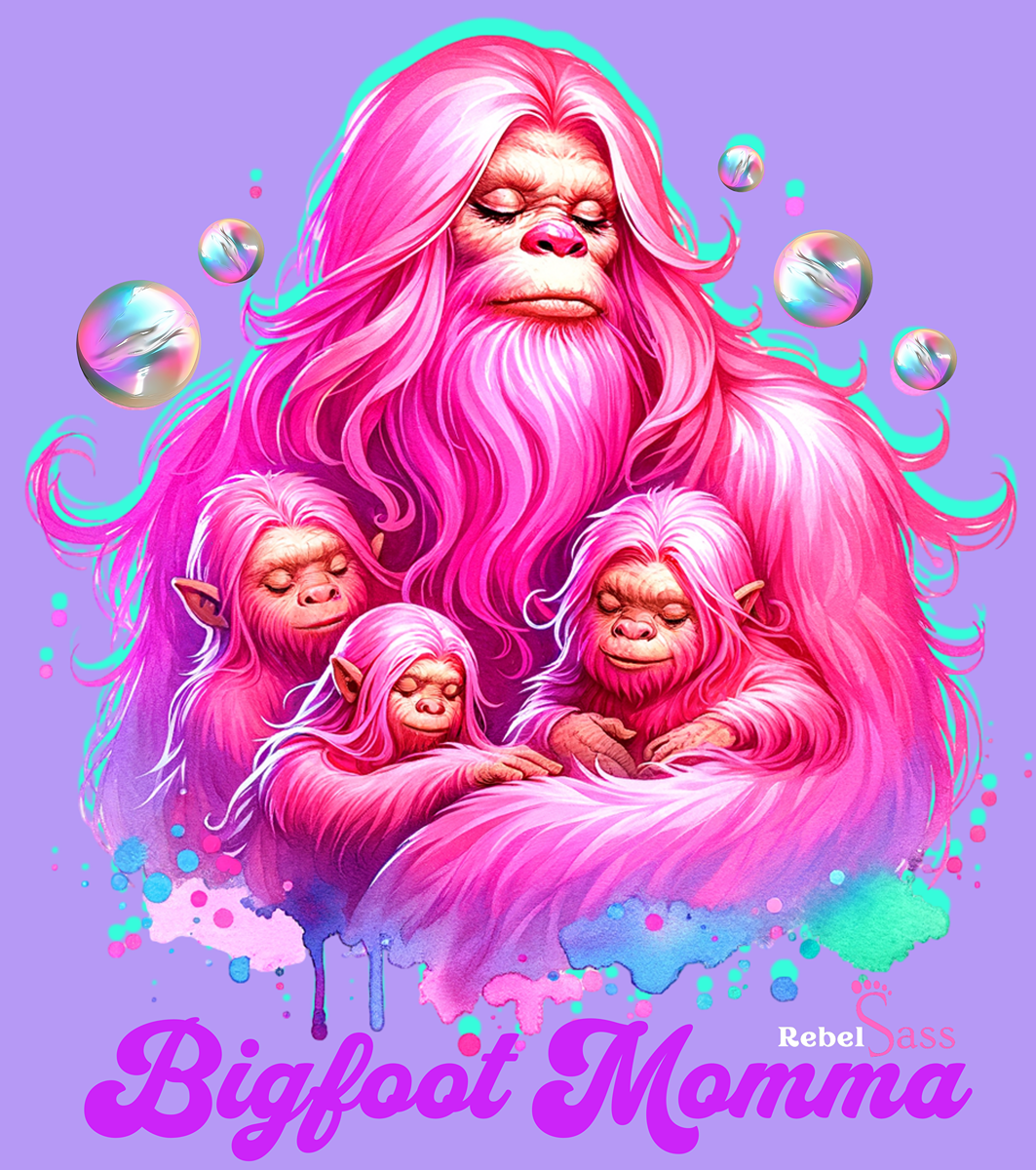 Bigfoot Momma Unisex Garment-Dyed Sweatshirt